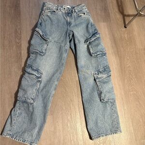 Women’s Garage Blue Cargo Jeans